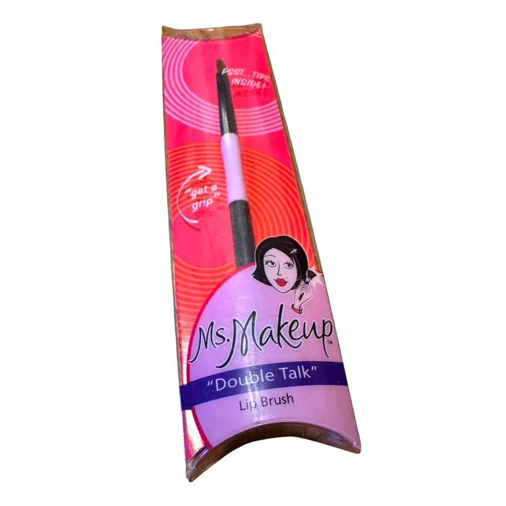 $3 BUNDLE ITEM NWT Ms. Makeup Double Talk Lip Brush Precision Dual Ended